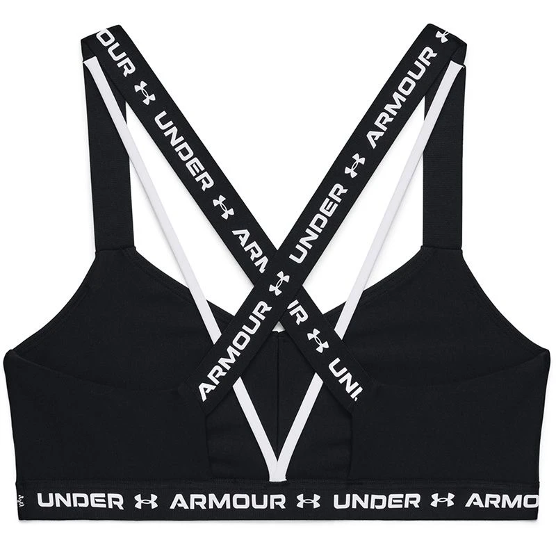 Under Armour Women's Cross Back Low Sports Bra Black / White Under Armour Women's Cross Back Low Sports Bra Black / White -Sports Clothing Store s7.v5 1361033 001 ldb sl