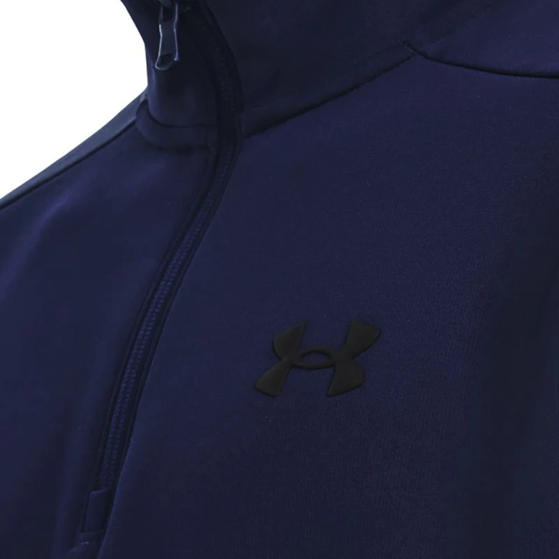 Under Armour Men's Fleece® ¼ Zip Midnight Navy / Black Under Armour Men's Fleece® ¼ Zip Midnight Navy / Black -Sports Clothing Store s7.v5 1373358 410 collar