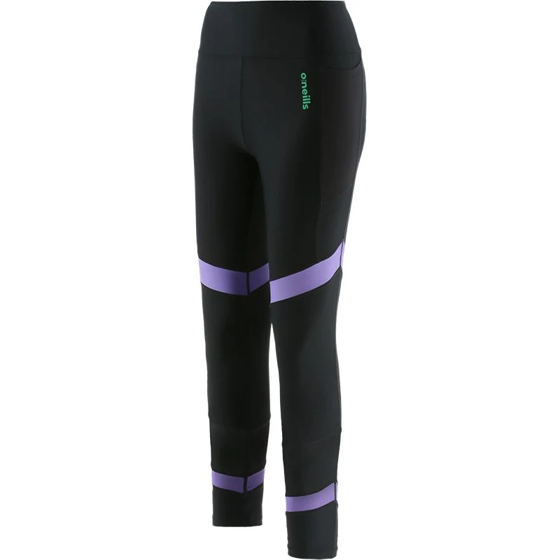 Women's Savannah 7/8 Leggings Black / Purple Women's Savannah 7/8 Leggings Black / Purple -Sports Clothing Store sava 176 0 gen bkppgn wmns p1 1