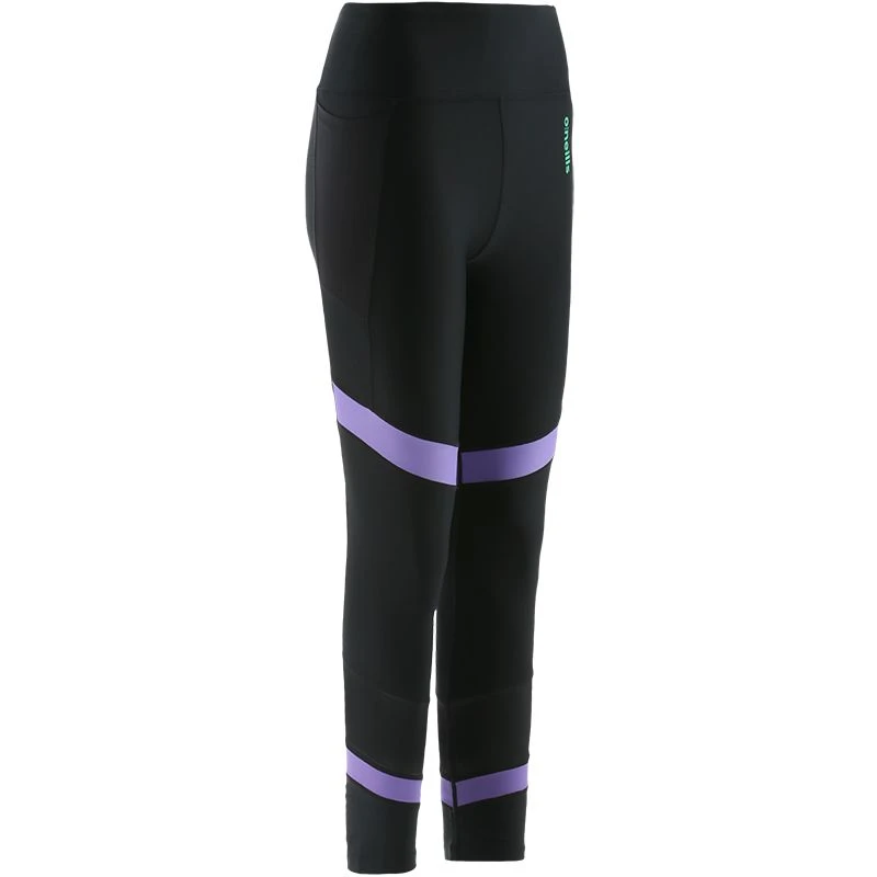 Women's Savannah 7/8 Leggings Black / Purple Women's Savannah 7/8 Leggings Black / Purple -Sports Clothing Store sava 176 0 gen bkppgn wmns p2 1