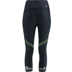 Women's Savannah Capri Leggings Black / Green 2 Women's Savannah Capri Leggings Black / Green -Sports Clothing Store savannah52 capri pant blk mesh khaki pink 3