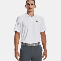 Under Armour Men's Performance 3.0 Polo White / Pitch Grey